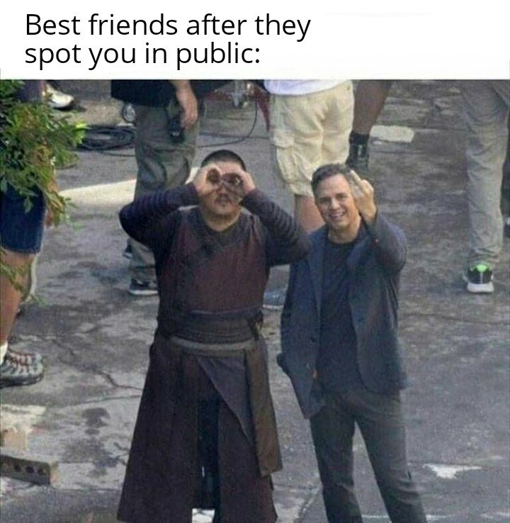 benedict wong and mark ruffalo - Best friends after they spot you in public