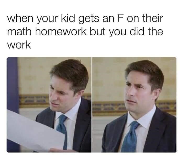 jonathan swan meme - when your kid gets an F on their math homework but you did the work