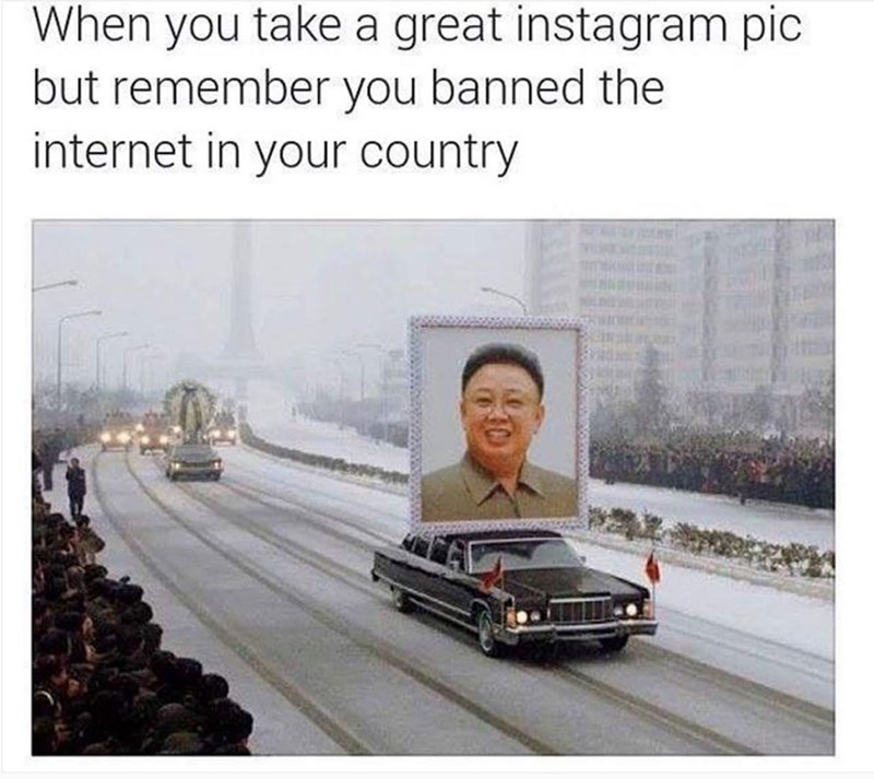 king jong il funeral - When you take a great instagram pic but remember you banned the internet in your country