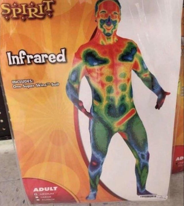 halloween nude infrared costume - Spirit Infrared Includes Ono Super Skins Suit Adult Medium