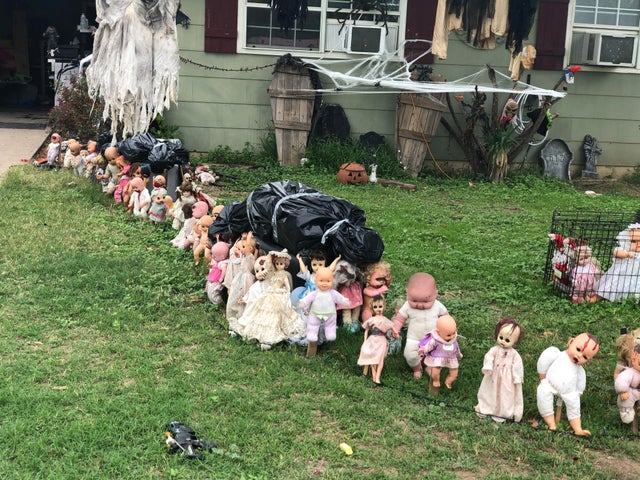 baby dolls carrying corpses
