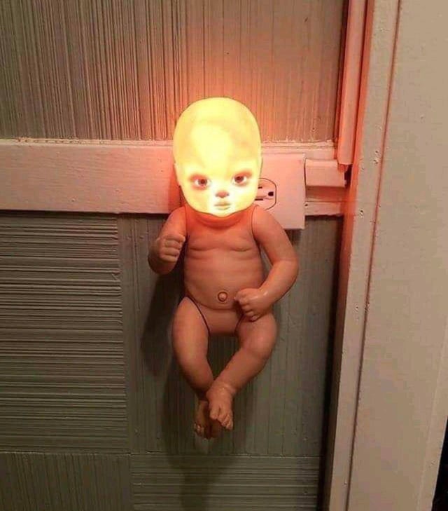 creepy baby nightlight