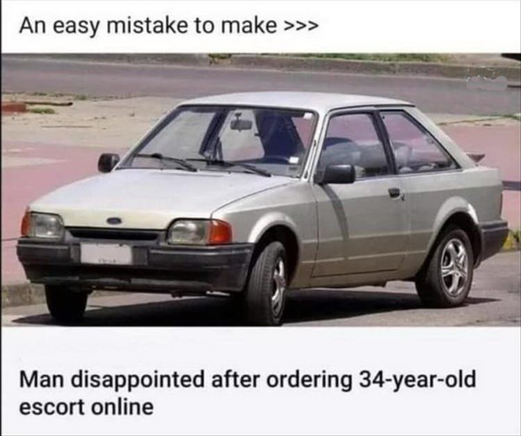 sedan - An easy mistake to make Man disappointed after ordering 34yearold escort online