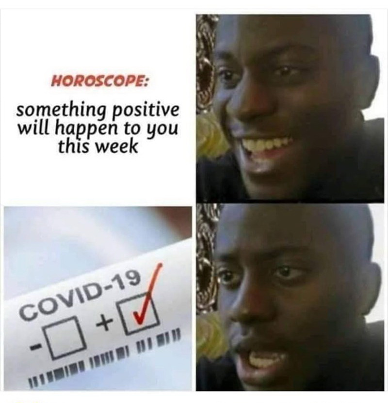 funny memes  - something positive will happen meme - Horoscope something positive will happen to you this week Covid19 Ini Di Di Bude