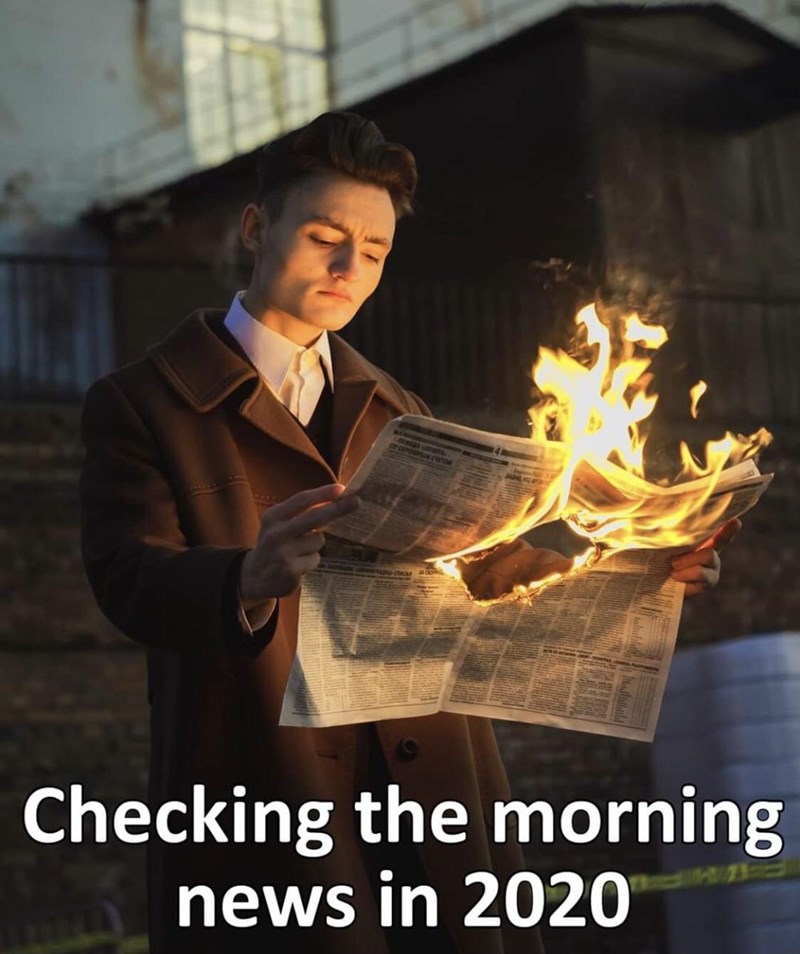 newspaper photoshoot ideas - Checking the morning news in 2020