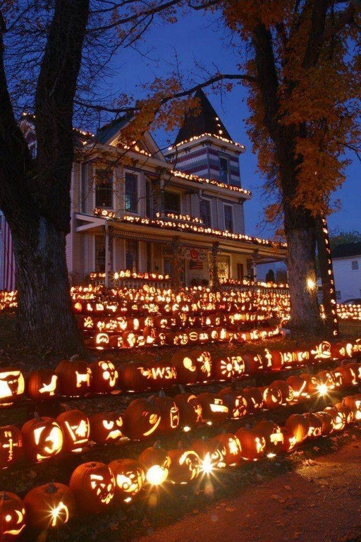 usa halloween house decoration