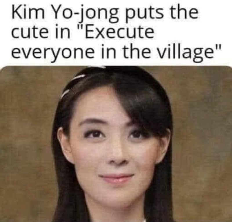 head - Kim Yojong puts the cute in "Execute everyone in the village"