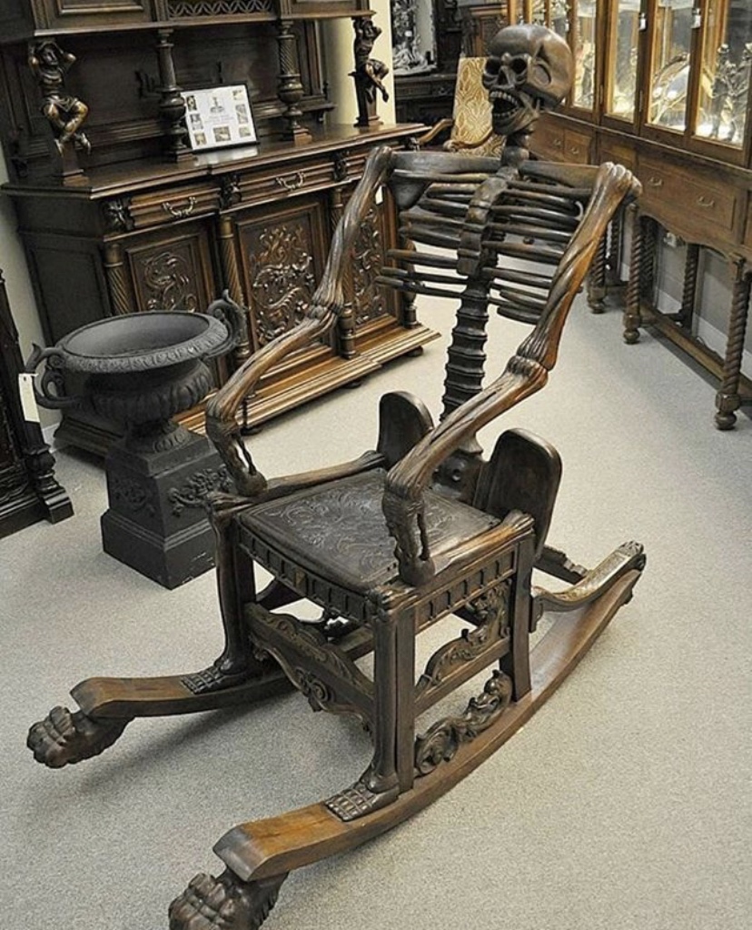 skeleton rocking chair - an Lo
