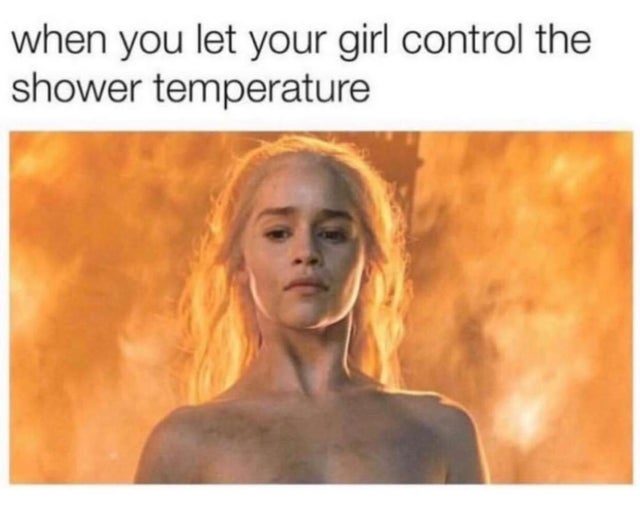 showering with your girlfriend - when you let your girl control the shower temperature