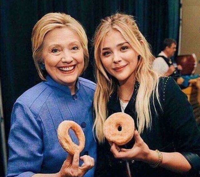 hillary clinton doughnut