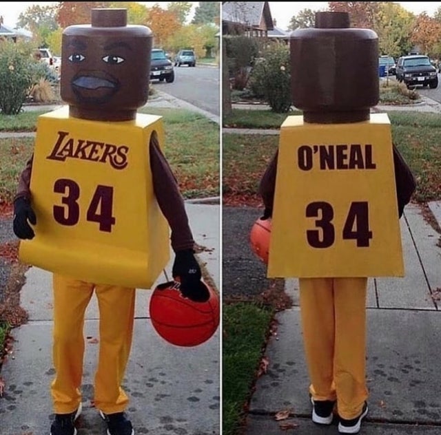 mascot - Lakers O'Neal 34 34