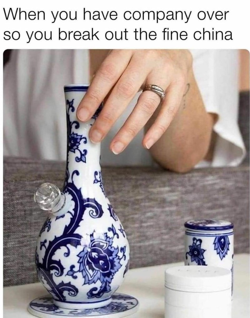ceramic - When you have company over so you break out the fine china