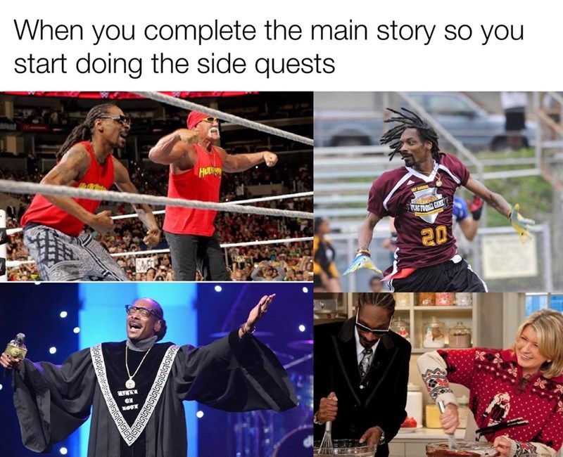 snoop dogg and martha stewart - When you complete the main story so you start doing the side quests Hu 20 Por Sta es Rock
