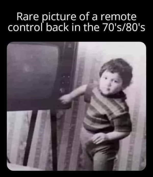 rare photo of a remote control - Rare picture of a remote control back in the 70's80's