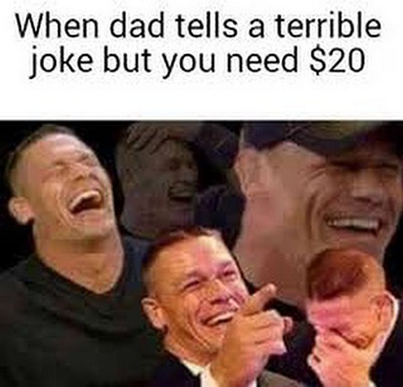 memes about dads - When dad tells a terrible joke but you need $20
