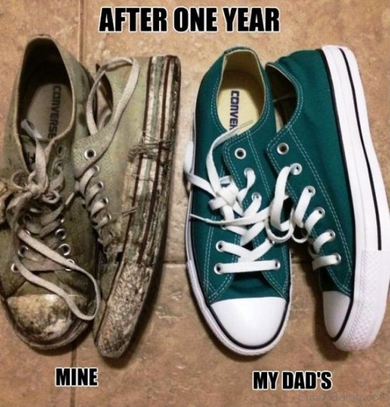 converse meme shoes - After One Year Converse Conven 19 Mine My Dad'S
