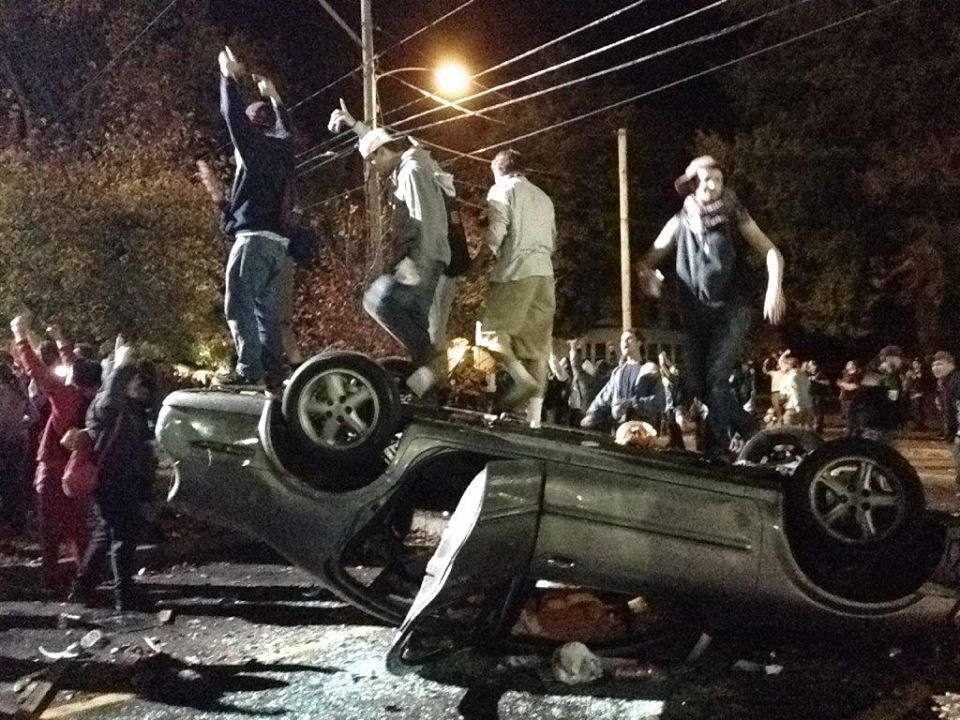 At the New Hampshire Pumpkin Festival you can flip cars without the worry or concern of pesky tear gas. Am I right?