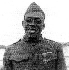 This redcap porter from Albany was wounded 21 times in France while defending a trench against a German ambush with a bolo knife. Unfortunately, Henry Johnson died broke and alienated from his family in 1929 from battle lacerations without official recognition from Uncle Sam he received the Croix de Guerre from the French government in 1918. In 1996, President Clinton awarded Sgt. Johnson a posthumous Purple Heart for his service. He was awarded the Distinguished Service Cross in 2003.