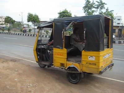 2. Trike Taxi, the Bubble is pure luxury compared to this trike taxi from India.