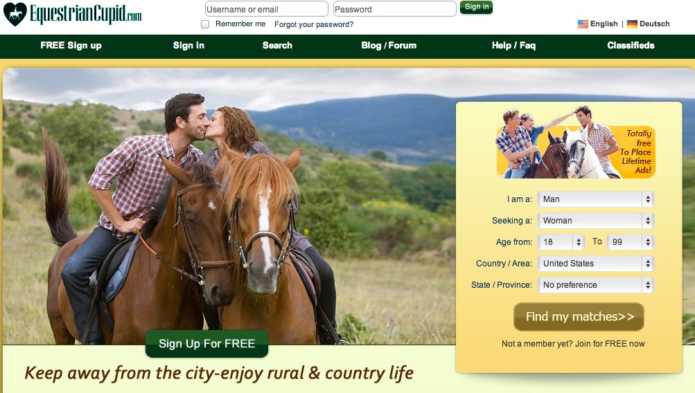 Kostenlose dating-sites für pferde