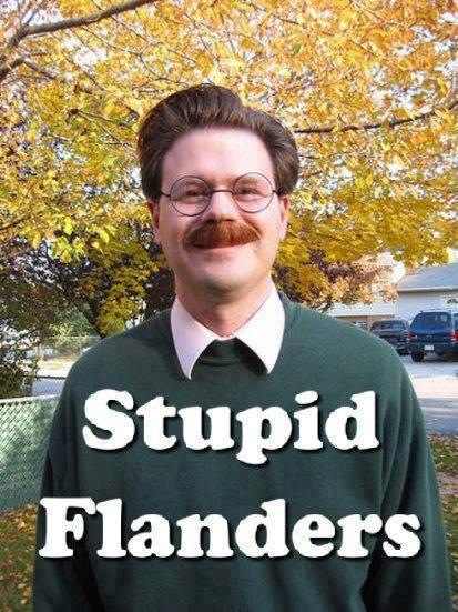 real life simpsons - Stupid Flanders