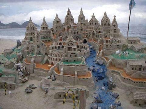 your sand castle was awesome... think again