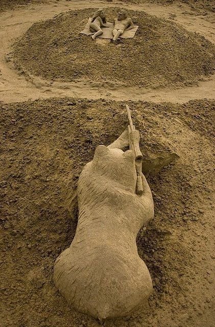 your sand castle was awesome... think again