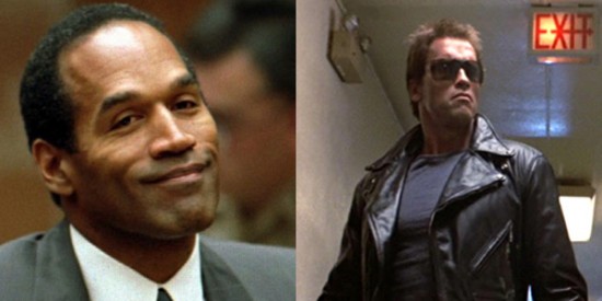 OJ Simpson was the first choice to play the Terminator, but he ironically declined because he thought he was "too nice" to play the role which later went to a little known Austrian bodybuilder.