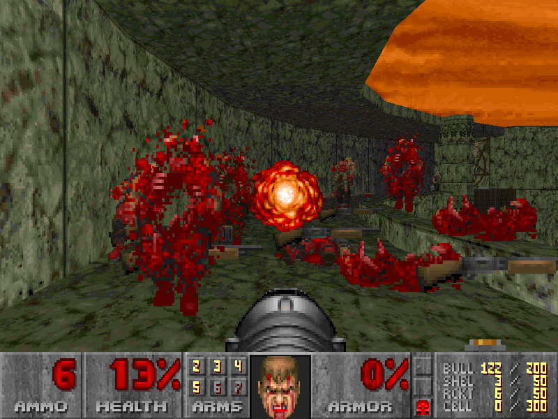 Doom - with some of the most gory gameplay ever produced, Doom was blamed for several school shootings.