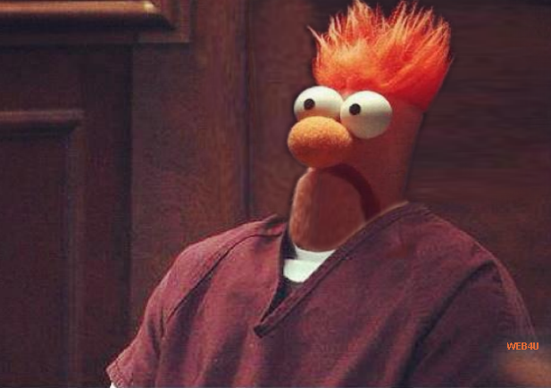 James Holmes court appearance altered to show him as Beaker.