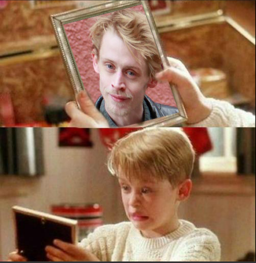 A behind the scenes look at what was really on that picture frame. It was Macaulay ready to die of being a drug addict. To bad it seems no one cares enough to stop him.