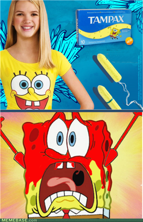 SpongeBob Tampons,,,say it ain't so.