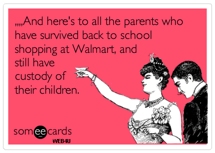 My head and my wallet still hurt from back to school shopping.