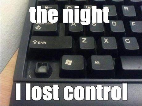 You can lose control twice. lol