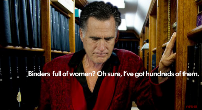 That's a lot of binder full of women there Mitt Romney.