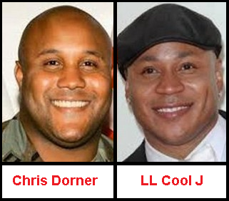 It is amazing how remarkable the resemblance between Chris Dorner and LL Cool J is. Even though LL Cool J wears a hat most of the time he may want to be very careful until Dorner is brought to justice. After seeing the type of justice delivered in the Los Angeles ares he should be very worried being in public these days.