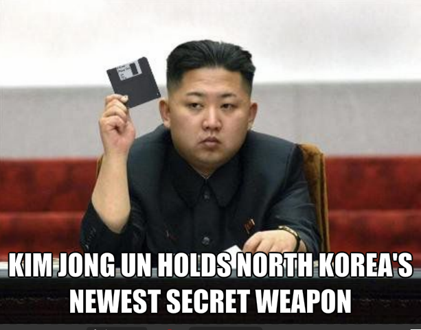 North Korean leader Kim Jong Un' today unveiled his countries newest technology containing their secret weapon's data. Kim Jong Un' was quoted as saying "The US is no match for my countries newest technology."