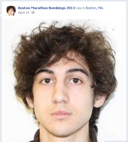 The suspects in the Boston Marathon bombings are brothers, one of whom remained the target of a huge manhunt by police in Boston on Friday.
Dzhokhar Tsarnaev, 19, of Cambridge, was still being sought, officials said. He is believed to be the suspect who was identified as wearing a white baseball cap in surveillance video.