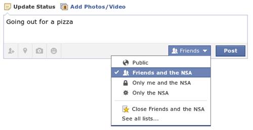 The NSA is everywhere; looks like Facebook is ready to admit it. Good for you Mark Zuckerberg.