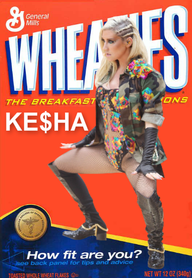 How Fit Are You?  Did You Eat Your Wheaties This Morning? Kesha Did.