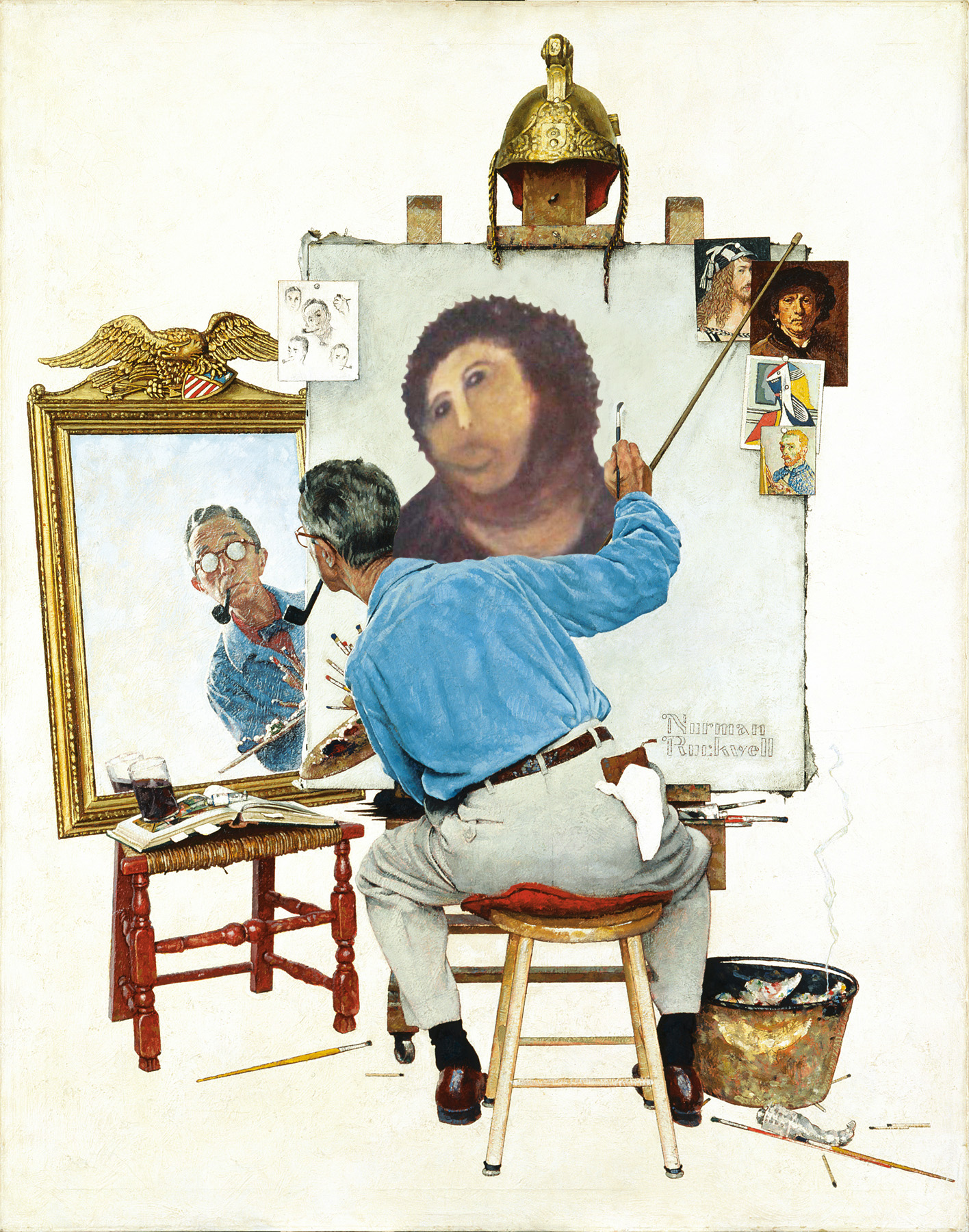 A portrait within a portrait