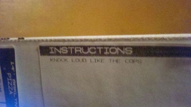 dominos special instructions - Instructions Knock Lood The Cops