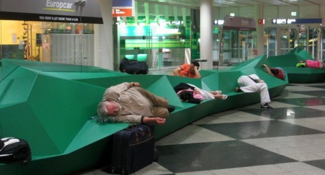 No Bed...No Problem At The Airport