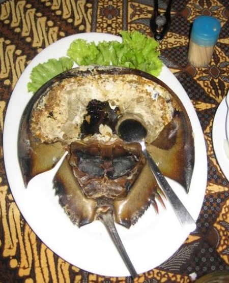 Horseshoe Crab Roe Nast, eaten in China