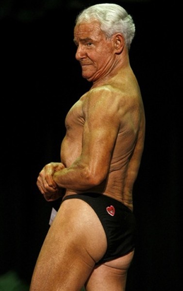 Old Man Body Building Competition