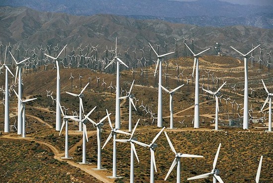 birds eye texas wind farms