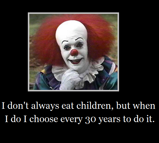 Pennywise giving some advice.