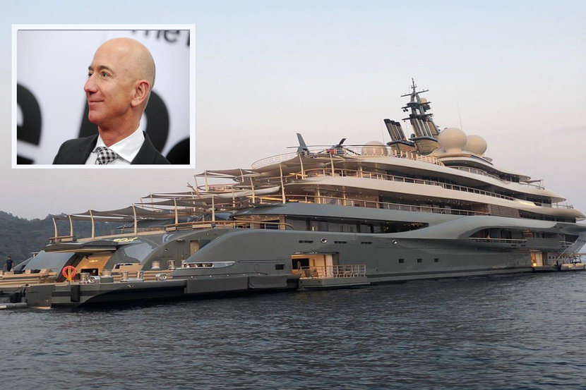 This is Jeff Bezo's yacht. It's 417 ft long and cost half a billion dollars. I guarantee people like him spend (waste) way more money than what anyone realizes or even imagines. He paid almost no taxes in 2020.