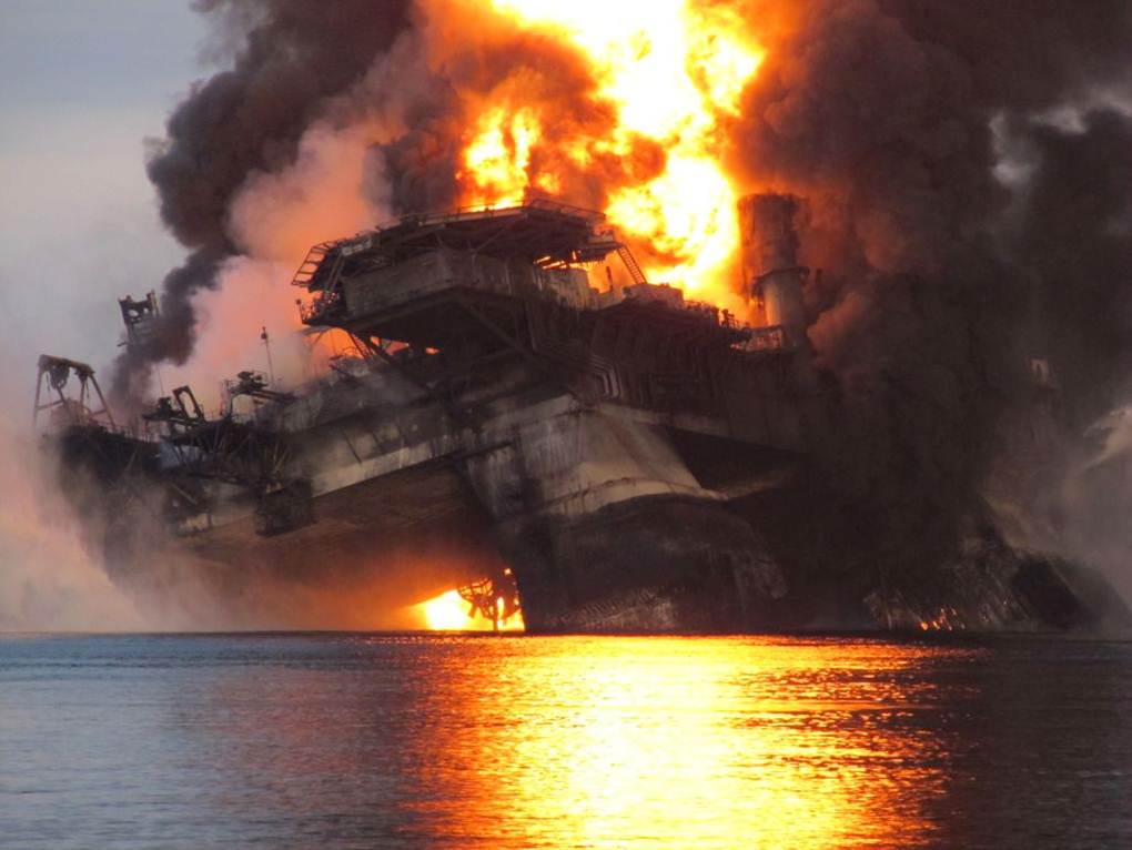 Deepwater Horizon sinking and causing the largest offshore oil spill in U.S. history.