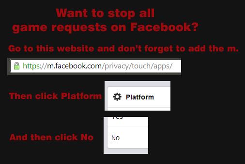 How to Stop All Facebook Game Requests...